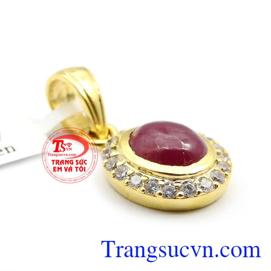 Mặt dây ruby quý phái, mặt dây chuyền ruby Mặt dây ruby quý phái, mặt dây chuyền ruby