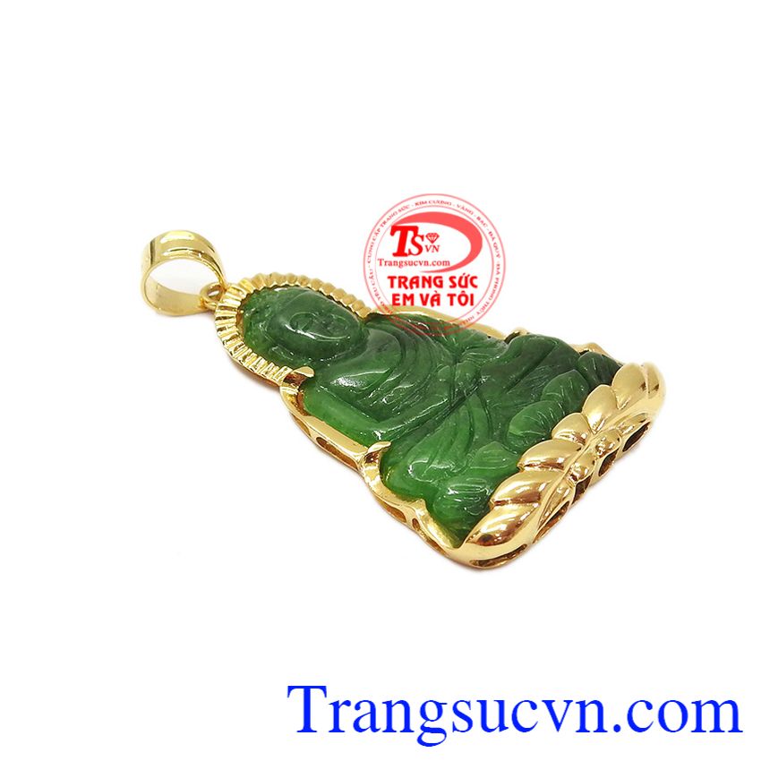 Mặt phật a di đà ngọc cẩm thạch, mặt dây chuyền nam Mặt phật a di đà ngọc cẩm thạch, mặt dây chuyền nam