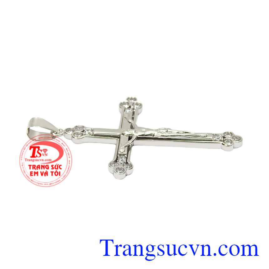 Mặt thánh giá jesus vàng trắng, Mặt dây thánh giá, mặt dây chuyền vàng Mặt thánh giá jesus vàng trắng, Mặt dây thánh giá, mặt dây chuyền vàng