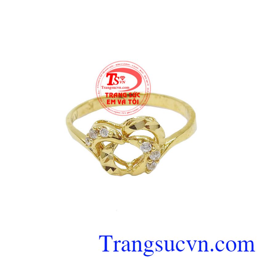 Nhẫn Đôi tim bồ câu, nhẫn nữ vàng Nhẫn Đôi tim bồ câu, nhẫn nữ vàng