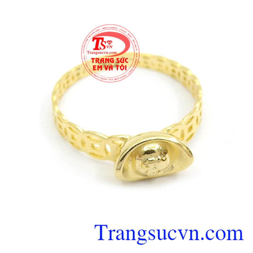 Nhẫn kim tiền chiêu tài lộc, nhẫn nam đẹp