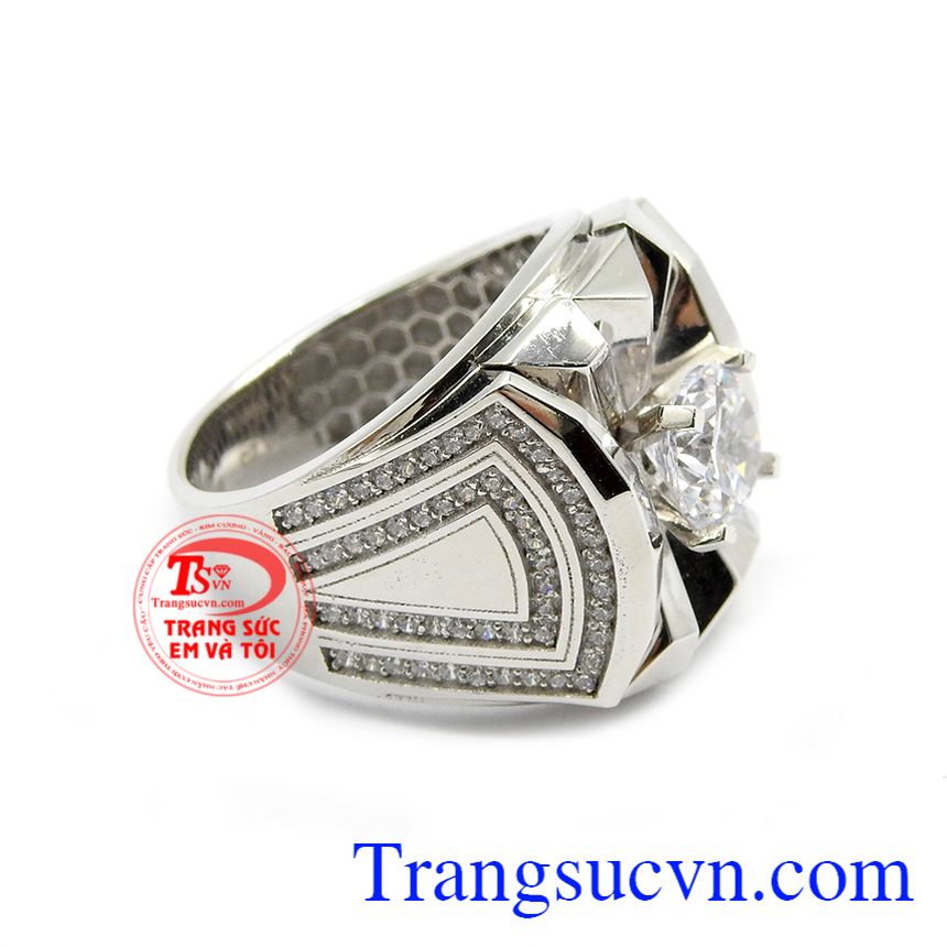 Nhẫn nam lịch lãm vàng 18k, nhẫn nam đẹp Nhẫn nam lịch lãm vàng 18k, nhẫn nam đẹp