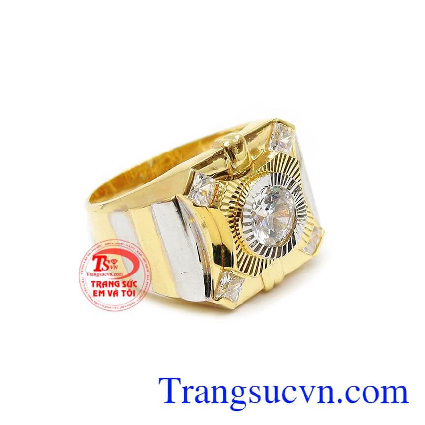 Nhẫn nam mạnh mẽ vàng 10k, nhẫn nam đẹp Nhẫn nam mạnh mẽ vàng 10k, nhẫn nam đẹp