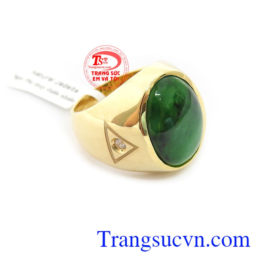 Nhẫn nam ngọc cẩm thạch cao cấp, nhẫn nam đẹp Nhẫn nam ngọc cẩm thạch cao cấp, nhẫn nam đẹp