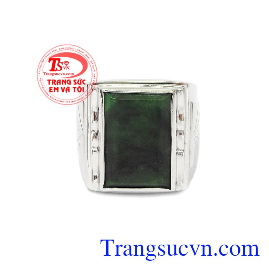 Nhẫn nam ngọc cẩm thạch phong cách, nhẫn nam đẹp Nhẫn nam ngọc cẩm thạch phong cách, nhẫn nam đẹp