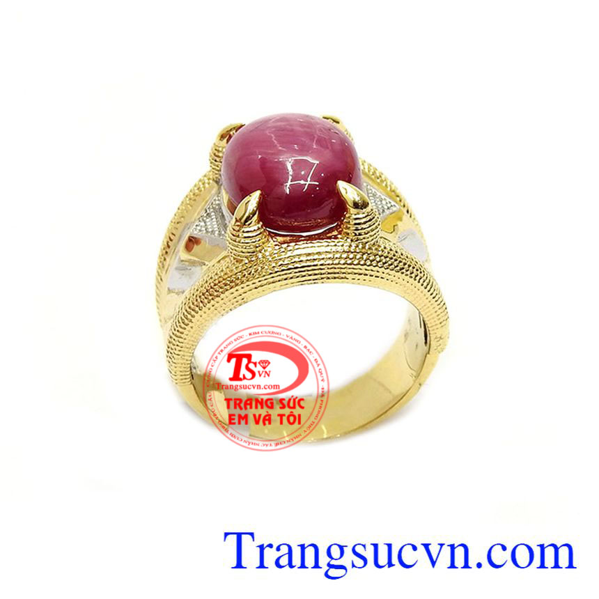 Nhẫn nam ruby 14k phong cách, nhẫn nam ruby Nhẫn nam ruby 14k phong cách, nhẫn nam ruby