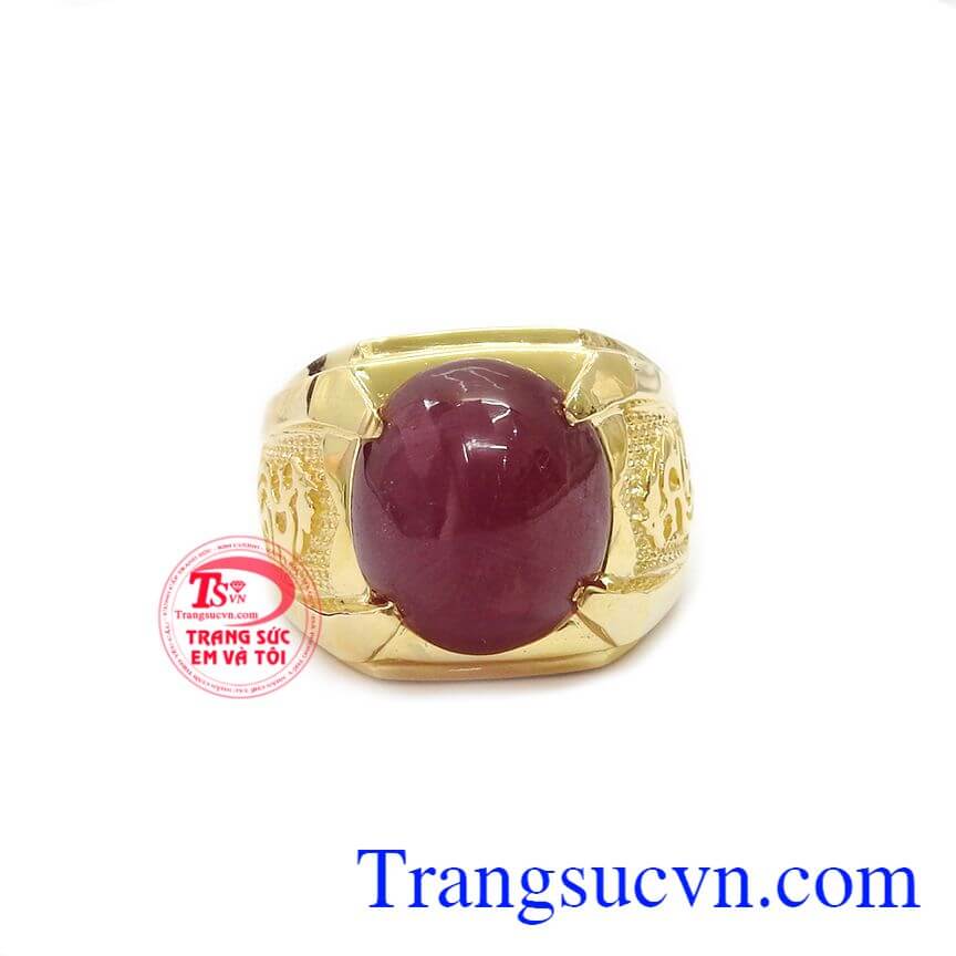 Nhẫn nam ruby đẳng cấp, nhẫn nam đẹp