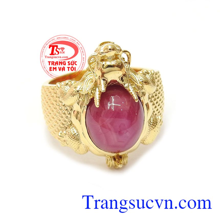 Nhẫn nam ruby Kỳ Long, nhẫn nam đẹp Nhẫn nam ruby Kỳ Long, nhẫn nam đẹp