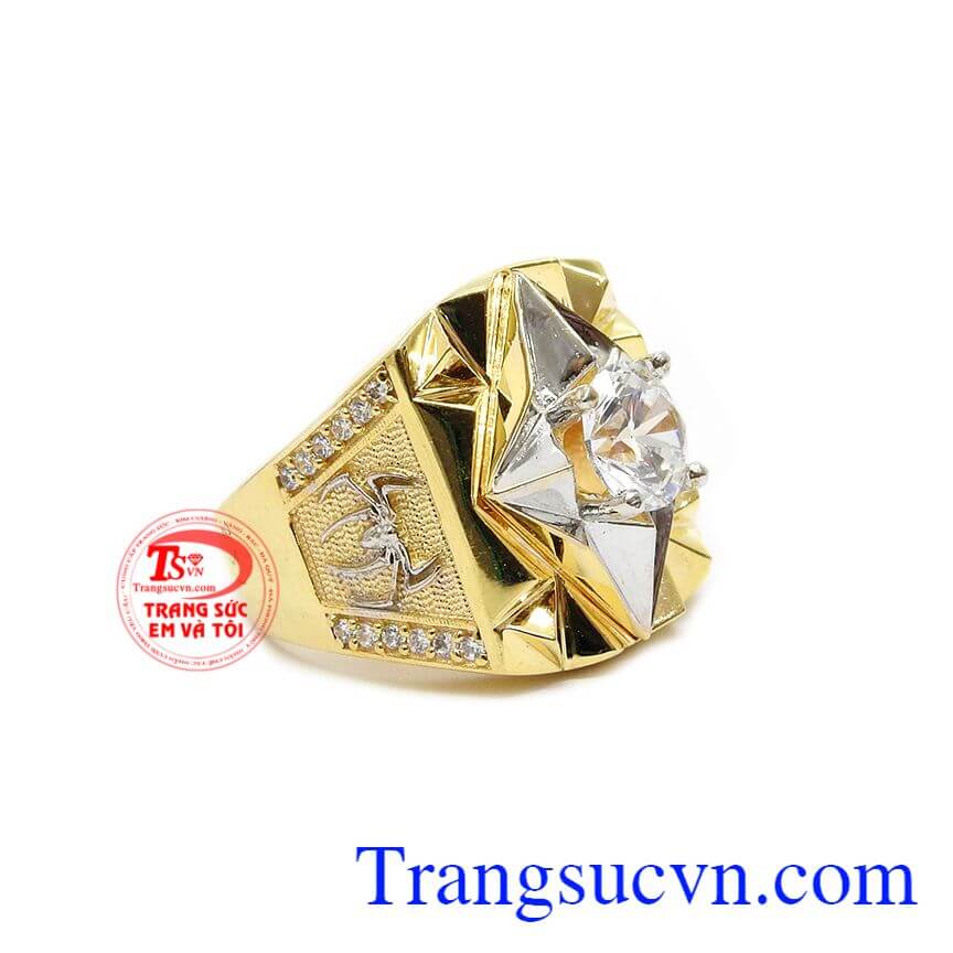 Nhẫn nam sang trọng vàng 10k, nhẫn nam đẹp Nhẫn nam sang trọng vàng 10k, nhẫn nam đẹp