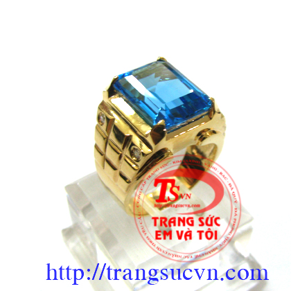 Nhẫn nam vàng tây topaz, nhẫn nam đẹp Nhẫn nam vàng tây topaz, nhẫn nam đẹp