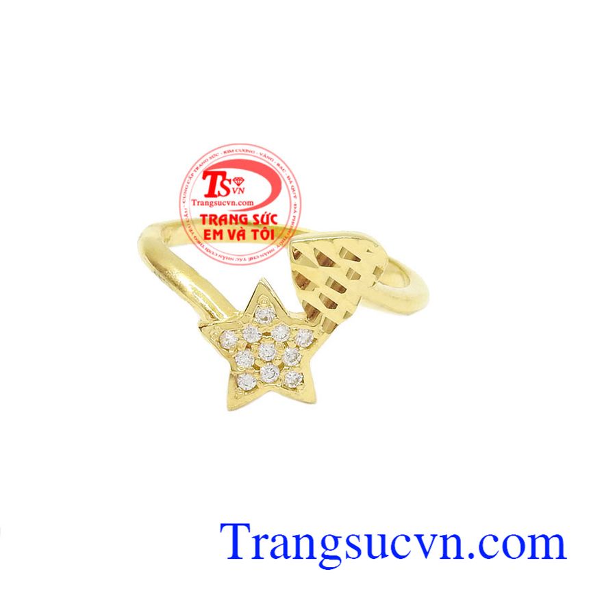 Nhẫn Ngôi sao chung thủy, nhẫn nữ vàng Nhẫn Ngôi sao chung thủy, nhẫn nữ vàng