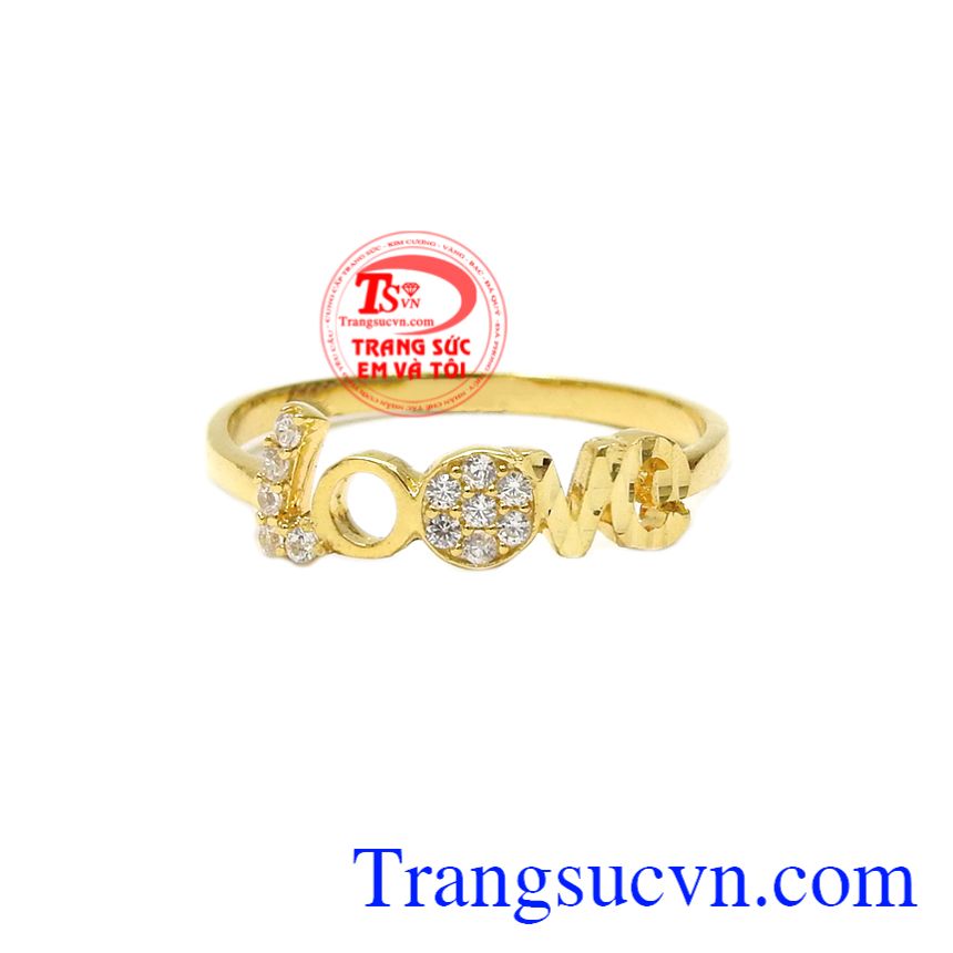 Nhẫn nữ chữ love yêu thương, Nhẫn nữ vàng đẹp, Nhẫn nữ vàng sang trọng Nhẫn nữ chữ love yêu thương, Nhẫn nữ vàng đẹp, Nhẫn nữ vàng sang trọng
