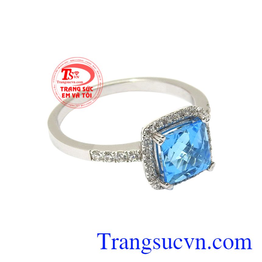 Nhẫn nữ đá topaz đẹp, Nhẫn nữ vàng tây, Nhẫn nữ đính đá thời trang Nhẫn nữ đá topaz đẹp, Nhẫn nữ vàng tây, Nhẫn nữ đính đá thời trang