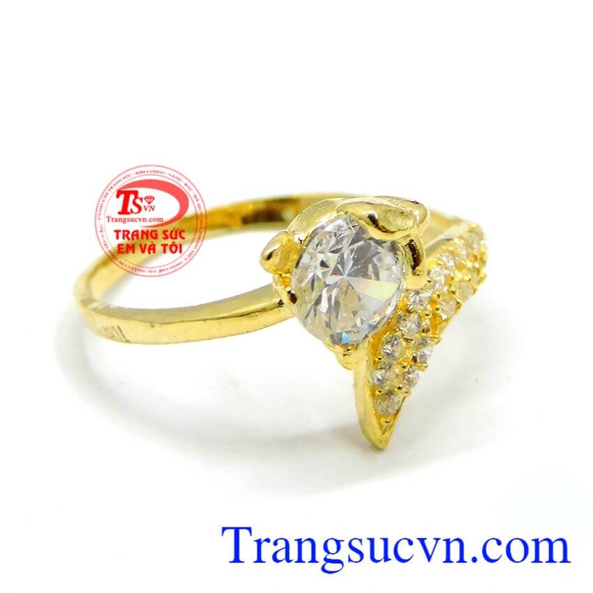 Nhẫn nữ hồ ly cách điệu, nhẫn nữ vàng Nhẫn nữ hồ ly cách điệu, nhẫn nữ vàng