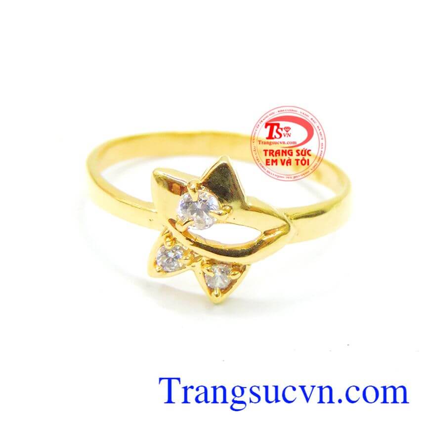 Nhẫn nữ ngôi sao đáng yêu, nhẫn nữ vàng Nhẫn nữ ngôi sao đáng yêu, nhẫn nữ vàng