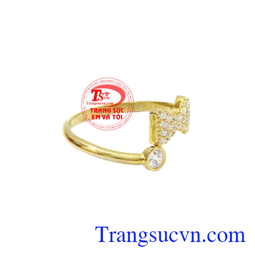 Nhẫn nữ nơ qu&yacute; tộc, nhẫn nữ v&agrave;ng