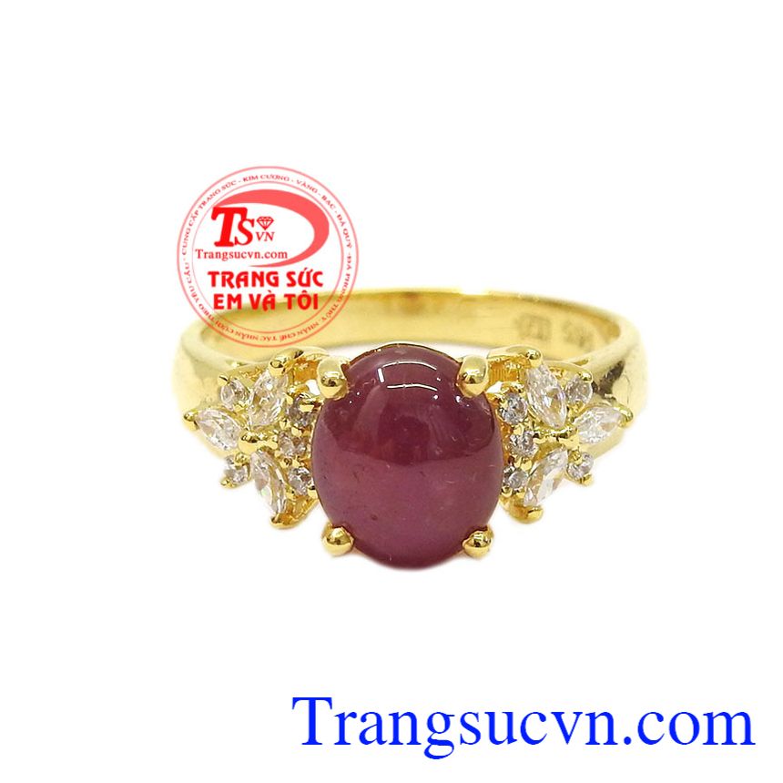 Nhẫn nữ ruby sao tỏa sáng, nhẫn nữ đá quý Nhẫn nữ ruby sao tỏa sáng, nhẫn nữ đá quý