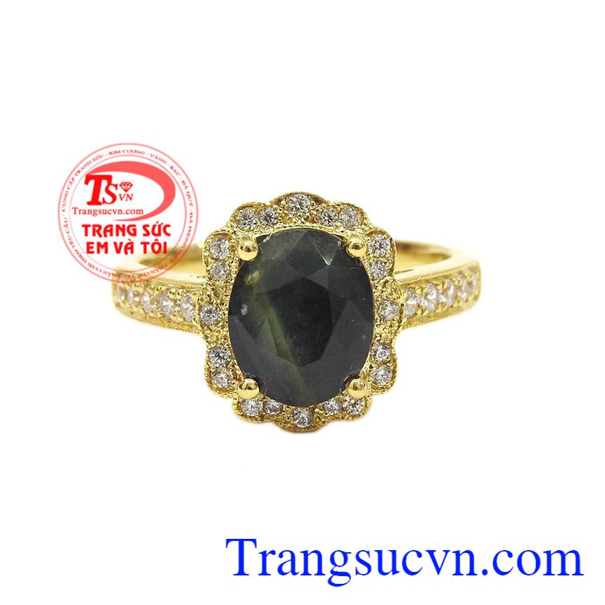 Nhẫn nữ saphir thiên nhiên đẹp, nhẫn nữ đá quý Nhẫn nữ saphir thiên nhiên đẹp, nhẫn nữ đá quý