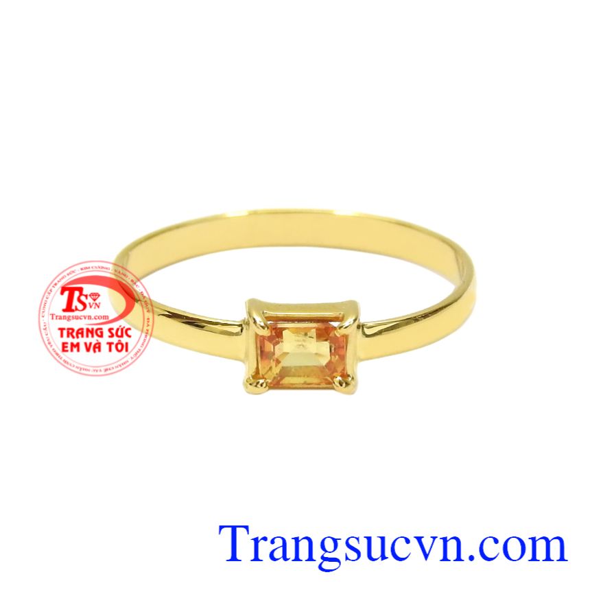 Nhẫn nữ saphir vàng may mắn, Nhẫn nữ vàng tây, Nhẫn nữ đá quý thời trang Nhẫn nữ saphir vàng may mắn, Nhẫn nữ vàng tây, Nhẫn nữ đá quý thời trang
