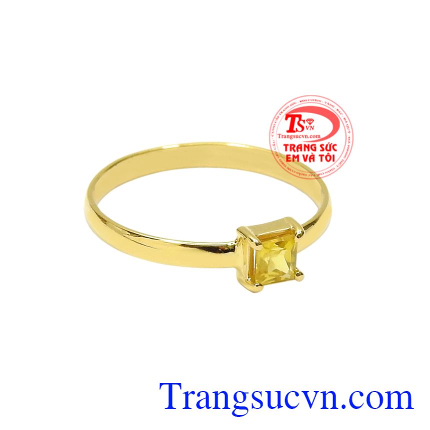 Nhẫn nữ saphir vàng nhỏ xinh, Nhẫn nữ vàng đẹp, Nhẫn nữ gắn đá thời trang Nhẫn nữ saphir vàng nhỏ xinh, Nhẫn nữ vàng đẹp, Nhẫn nữ gắn đá thời trang