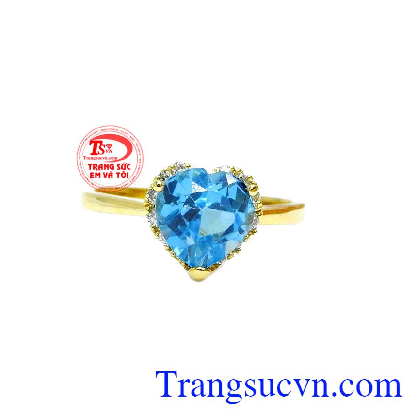 Nhẫn nữ topaz tình yêu, nhẫn nữ đá quý