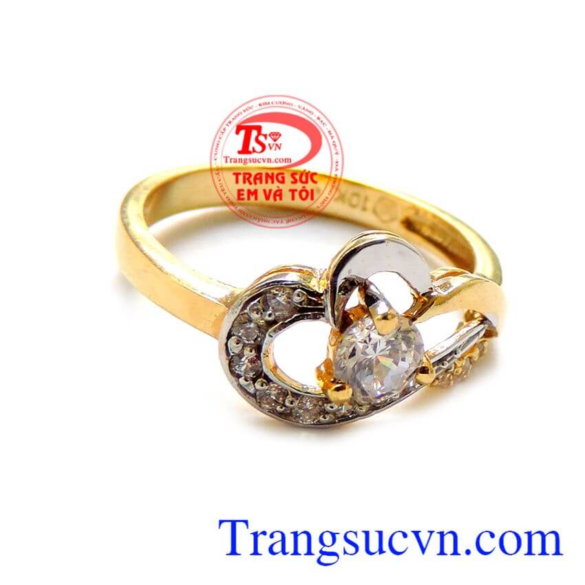 Nhẫn quả tim nóng, nhẫn nữ vàng Nhẫn quả tim nóng, nhẫn nữ vàng