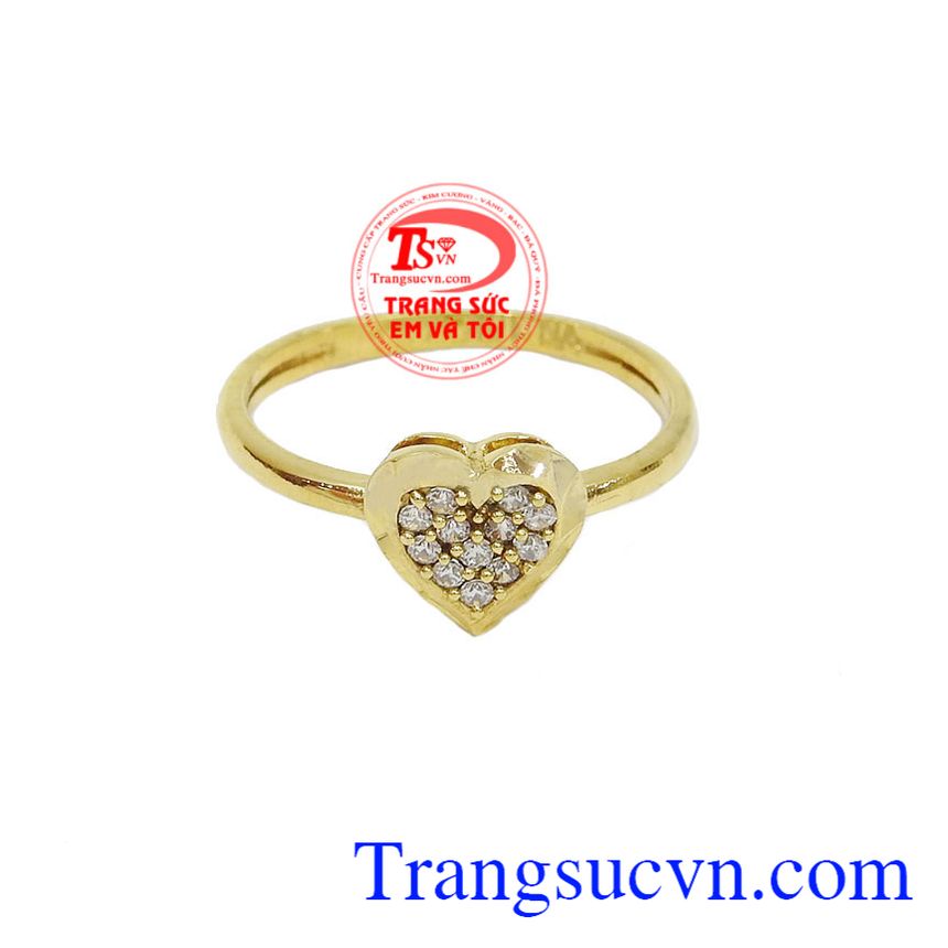 Nhẫn Trái tim tình si, nhẫn nữ vàng Nhẫn Trái tim tình si, nhẫn nữ vàng
