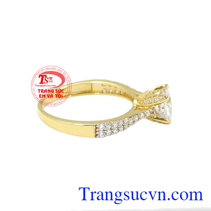 Nhẫn vàng nữ kiêu sa, Nhẫn nữ đính đá, Nhẫn nữ dịu dàng