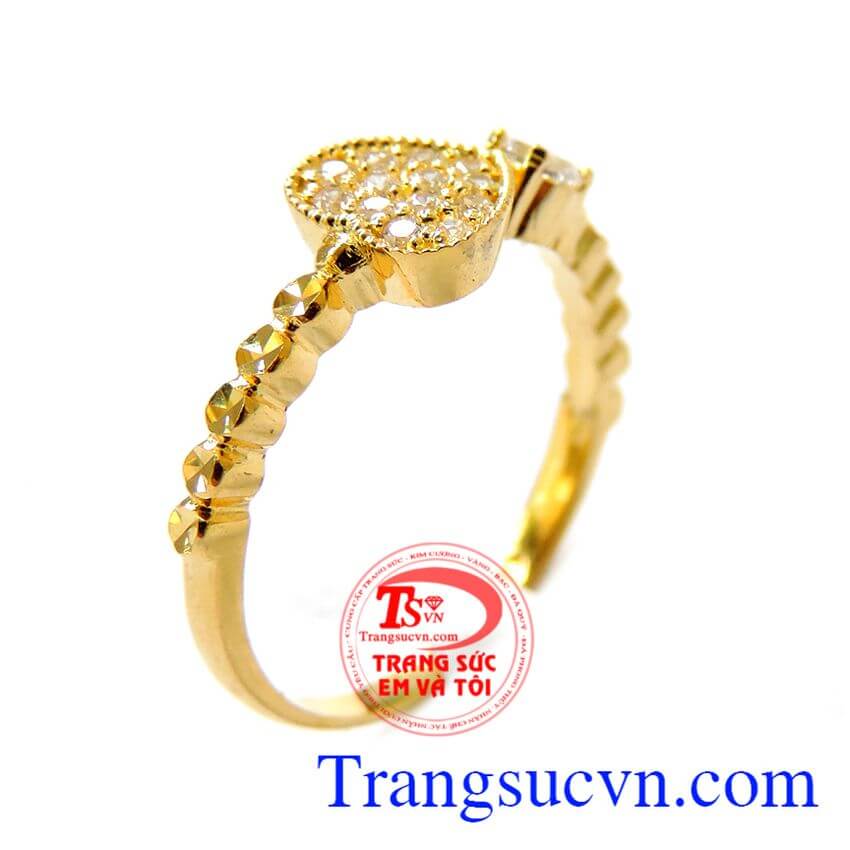Nhẫn vàng trái tim chung thủy, nhẫn nữ vàng Nhẫn vàng trái tim chung thủy, nhẫn nữ vàng