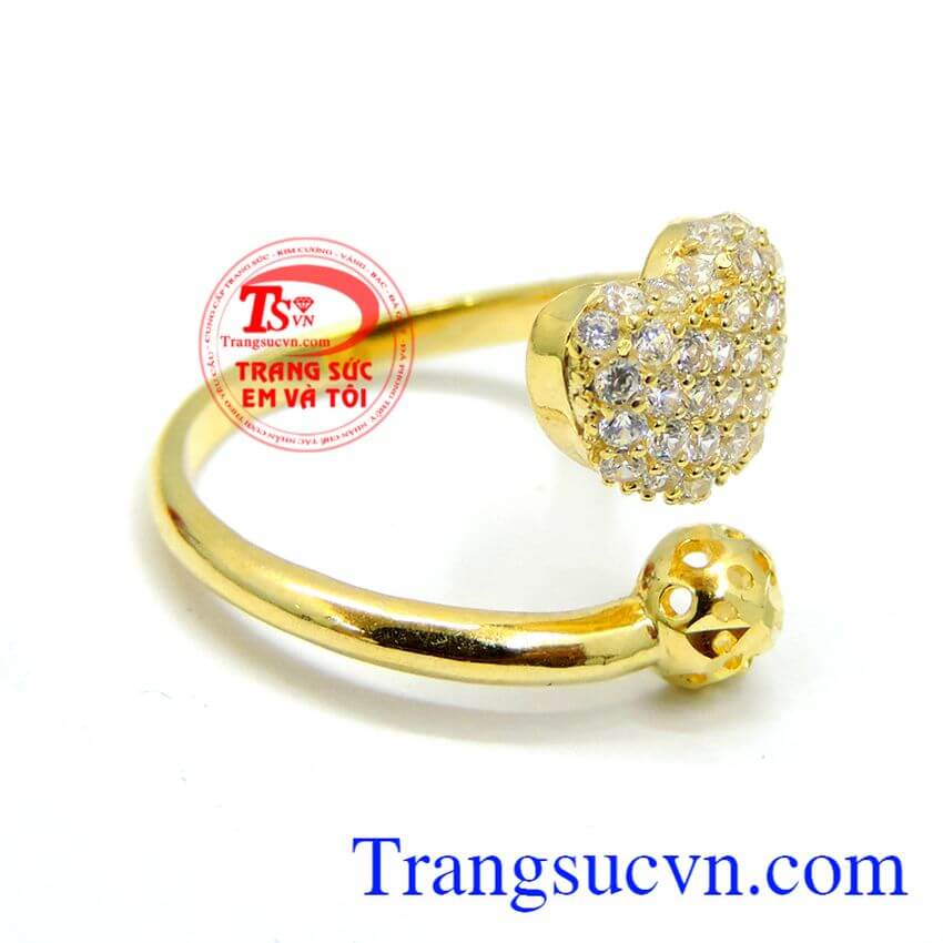 Nhẫn vàng trái tim mới, nhẫn nữ vàng Nhẫn vàng trái tim mới, nhẫn nữ vàng