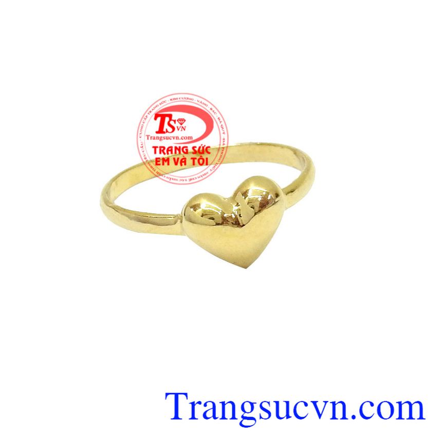 Trái tim chung thủy, nhẫn nữ vàng Trái tim chung thủy, nhẫn nữ vàng