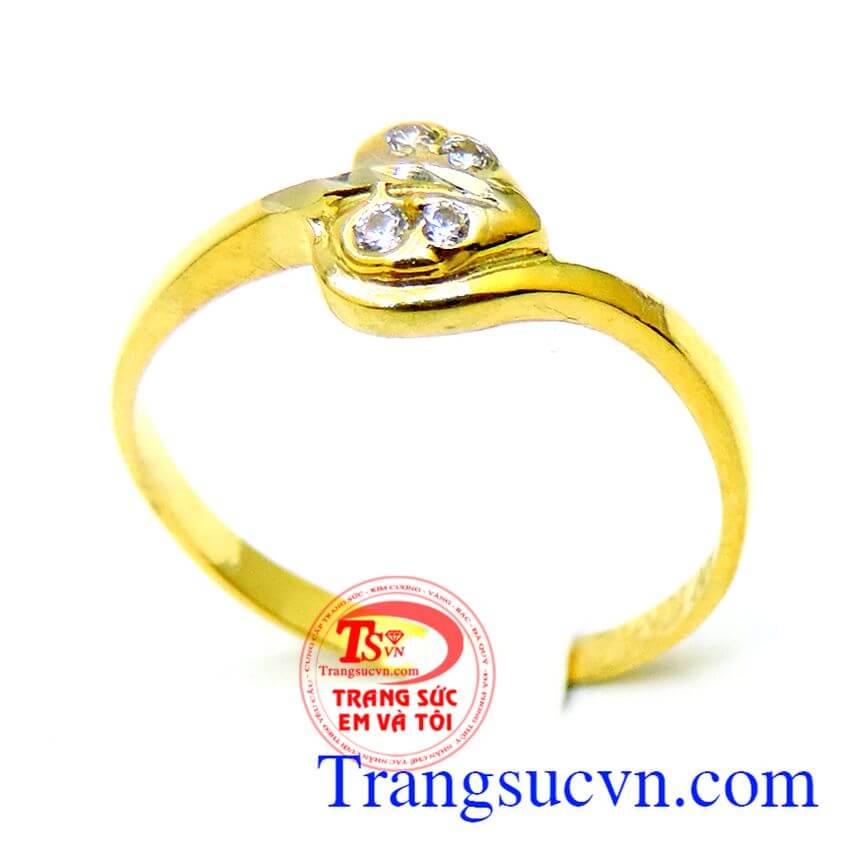Trái tim nhẫn vàng, nhẫn nữ vàng Trái tim nhẫn vàng, nhẫn nữ vàng
