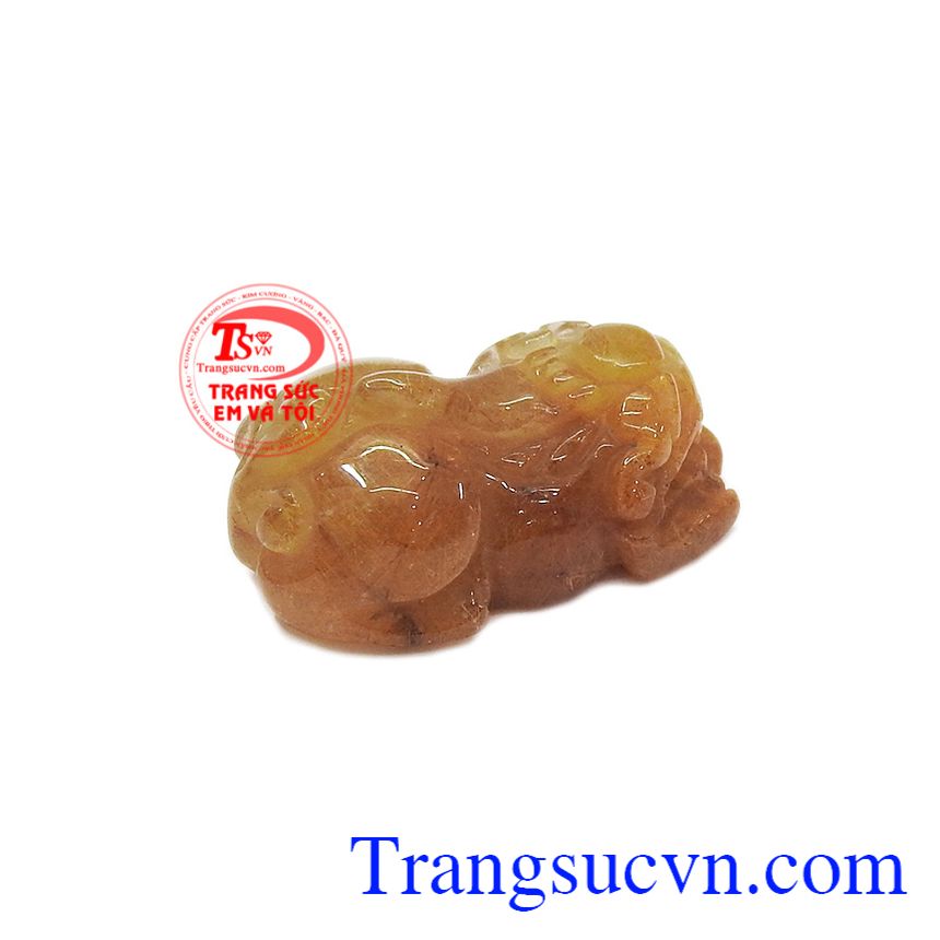 Tỳ hưu thạch anh t&oacute;c v&agrave;ng t&agrave;i lộc, thạch anh t&oacute;c