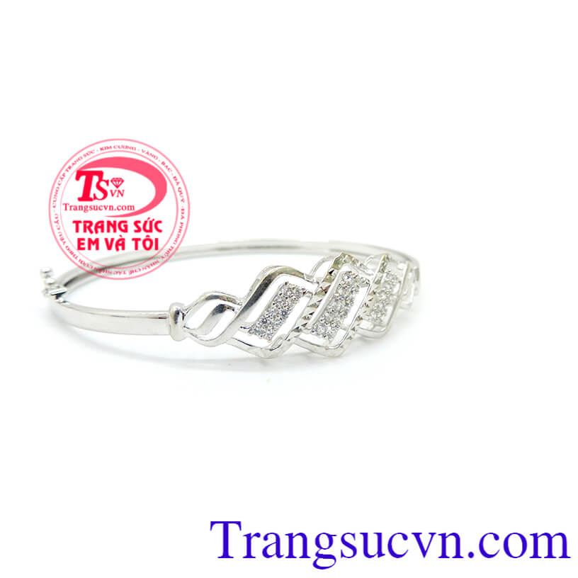 Vòng tay vàng trắng 18k, vòng tay vàng Vòng tay vàng trắng 18k, vòng tay vàng