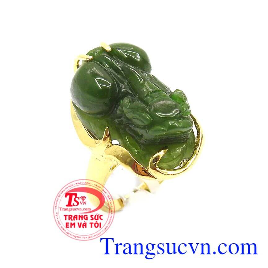 Nhẫn Tỳ Hưu nữ mệnh Hỏa, Nhẫn nữ Tỳ Hưu bọc vàng, Nhẫn nữ đẹp