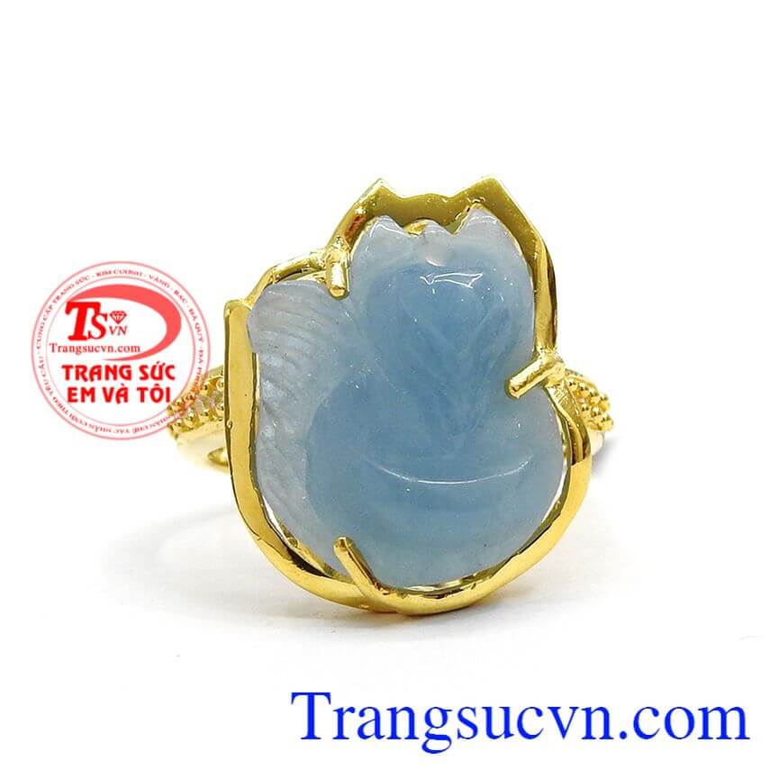 Nhẫn nữ Hồ Ly bọc vàng phong thủy, Nhẫn nữ Hồ Ly bọc vàng, Nhẫn nữ tinh tế