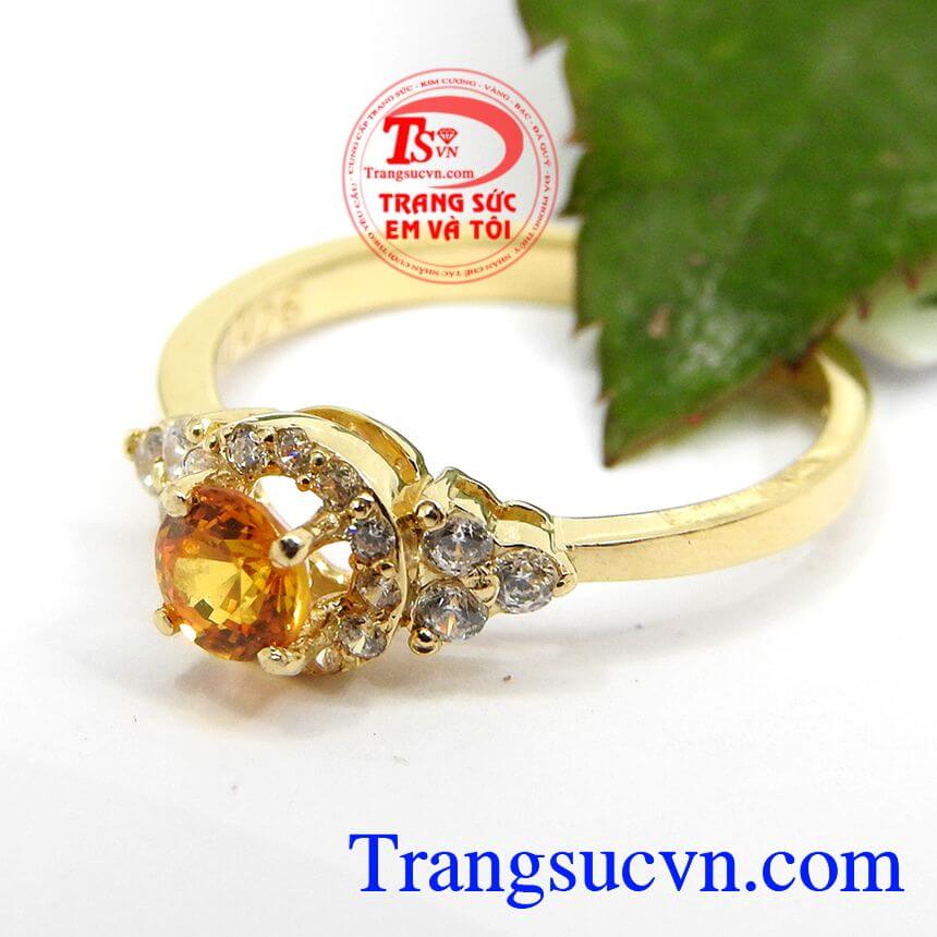 Nhẫn Nữ Sapphire Vàng Tây, Nhẫn vàng đính đá, Nhẫn nữ