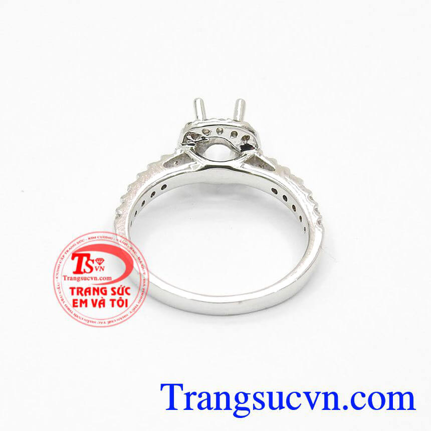 Vỏ Nhẫn Nữ Kim Cương V&agrave;ng trắng, Vỏ nhẫn v&agrave;ng chất lượng cao