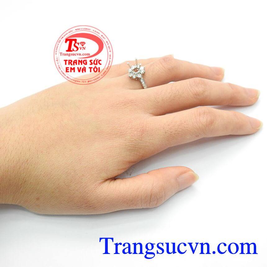 Vỏ Nhẫn Kim Cương Đẳng Cấp, Vỏ nhẫn vàng trắng cao cấp