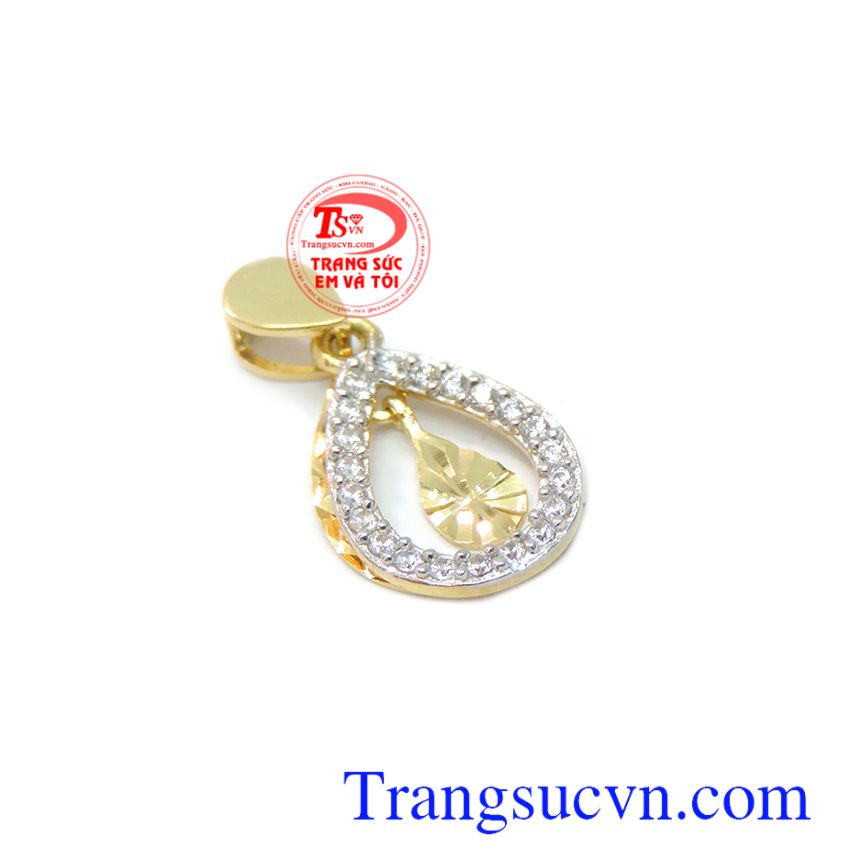 Mặt dây Korea 10k thời trang, Mặt dây chuyền vàng, mặt dây nữ vàng