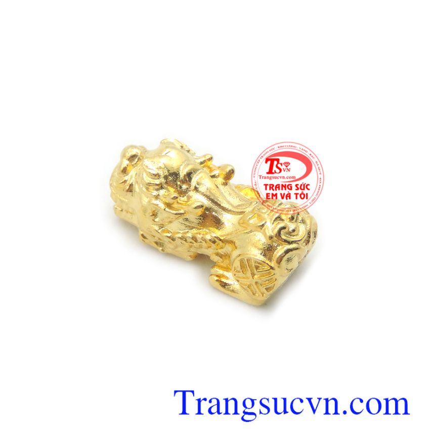 Mặt dây tỳ hưu tài lộc 10k, tỳ hưu vàng, mặt dây chuyền nam