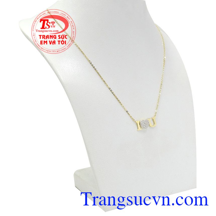 Bộ dây chuyền liền mặt tình yêu, dây chuyền nữ Bộ dây chuyền liền mặt tình yêu, dây chuyền nữ