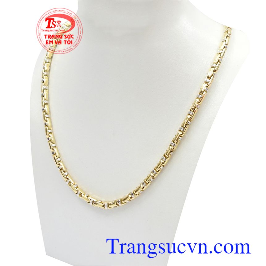 Dây chuyền Italy mạnh mẽ 10k, Dây chuyền Italy, dây chuyền vàng