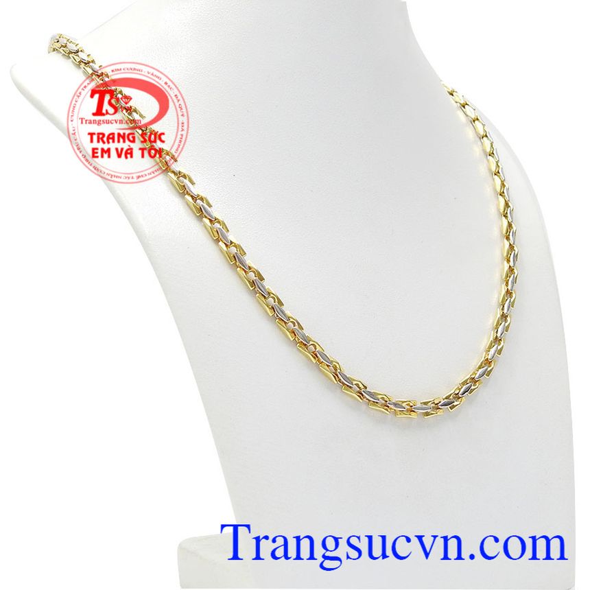 Dây chuyền nam hùng dũng, Dây chuyền vàng Ý, Dây chuyền Ý 18k thời trang
