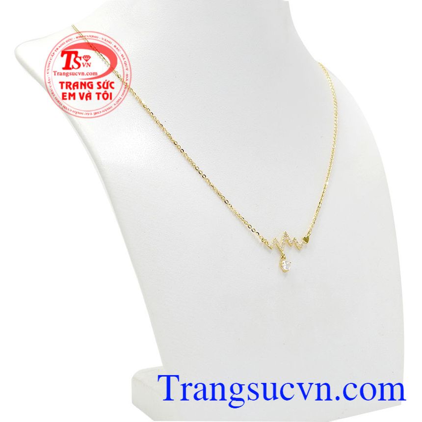Dây chuyền nhịp đập trái tim, Dây chuyền vàng nữ, dây chuyền nữ thời trang Dây chuyền nhịp đập trái tim, Dây chuyền vàng nữ, dây chuyền nữ thời trang
