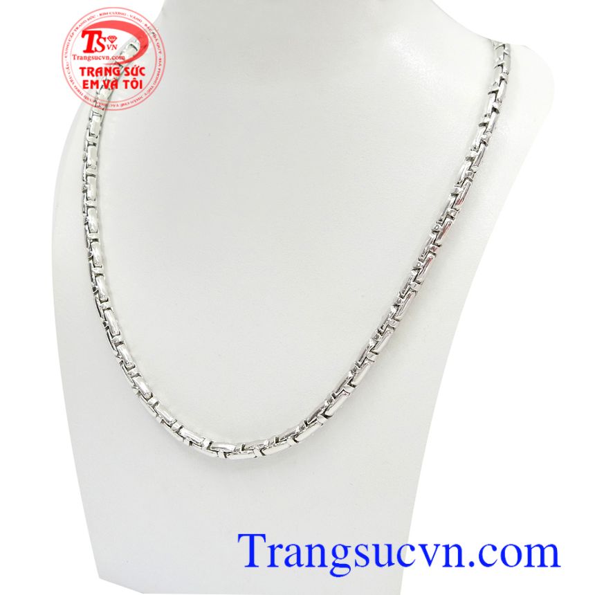 D&acirc;y chuyền v&agrave;ng trắng Italy thời thượng, d&acirc;y chuyền Italy 10k, d&acirc;y chuyền nam
