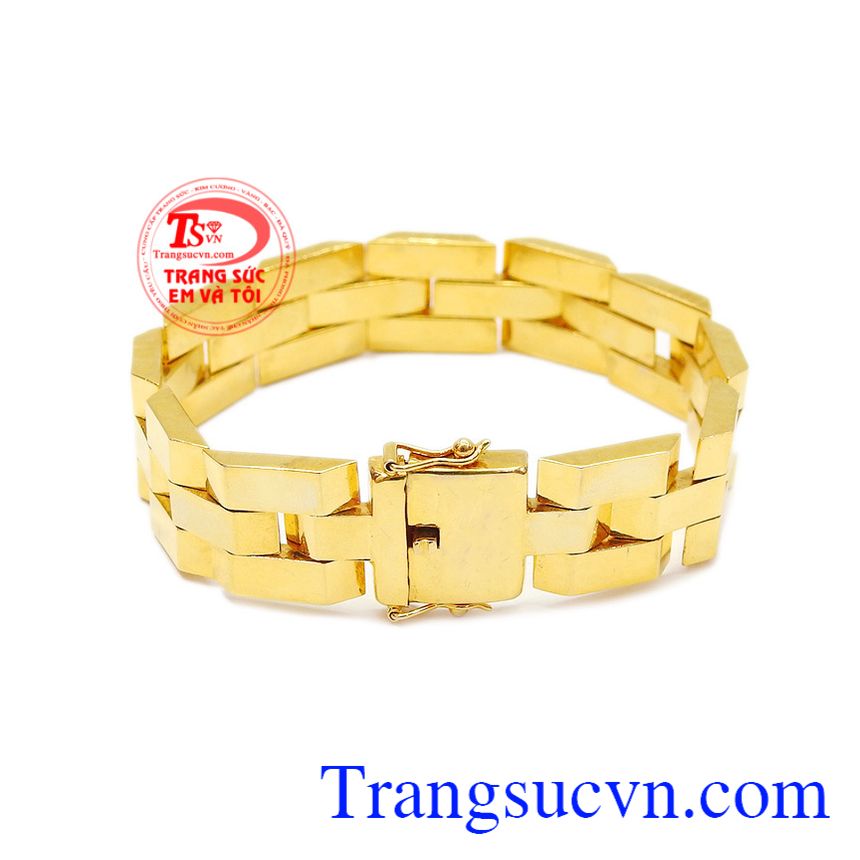 Lắc tay nam mạnh mẽ vàng 10k, lắc tay nam vàng, lắc tay nam đẹp