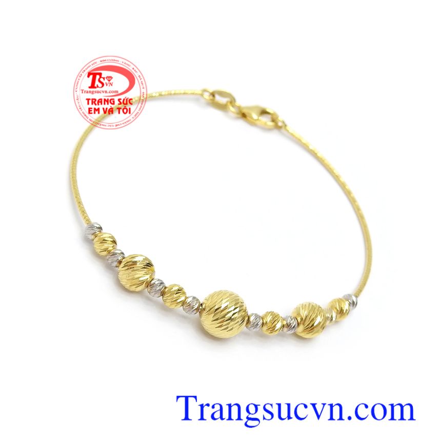 Lắc tay v&agrave;ng 10k duy&ecirc;n d&aacute;ng, Lắc tay nữ v&agrave;ng, Lắc tay v&agrave;ng