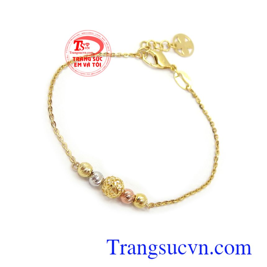 Lắc tay v&agrave;ng 10k sang trọng, lắc tay v&agrave;ng, lắc tay nữ đẹp