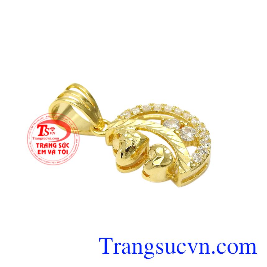 Mặt dây ánh trăng tình yêu, Mặt dây nữ vàng, Mặt dây vàng sang trọng Mặt dây ánh trăng tình yêu, Mặt dây nữ vàng, Mặt dây vàng sang trọng